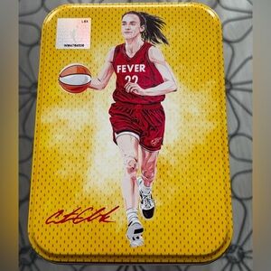 Caitlin Clark 2023 Rookie RC Collector Tin With 50 NBA WNBA Basketball Cards